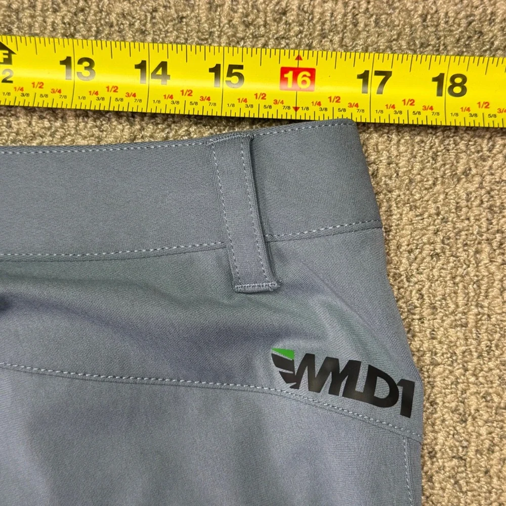 WMLD1 Men's Performance Pants Blue Grey Stretch Technical Golf Trousers 34x34